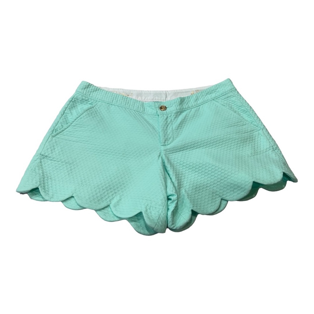 Lilly Pulitzer The Buttercup Short Size 4 Mint Green Scalloped Bottom Shorts